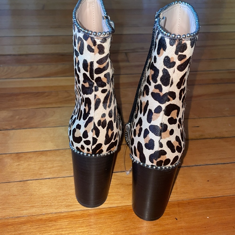 🔥NWOB🔥Coach Women’s Drea mohair leopard Print Beaded Ankle Boots Sz. 7 - Picture 15 of 15